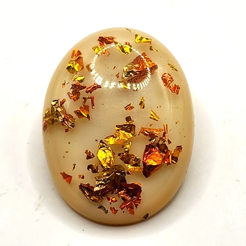 Bolo Tie Resin with Gold Flakes DOES NOT COME WITH CORD